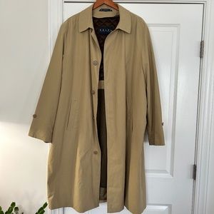 Ralph Ralph Lauren Kaki Topcoat with Zip-Out Lining